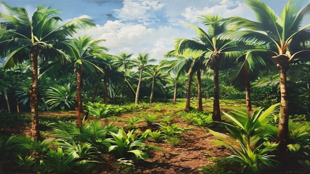 Ilustrasi perkebunan kelapa sawit